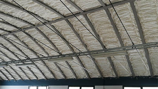 isolamento copertura con schiuma isolante isolamento copertura a botte con Fastisol