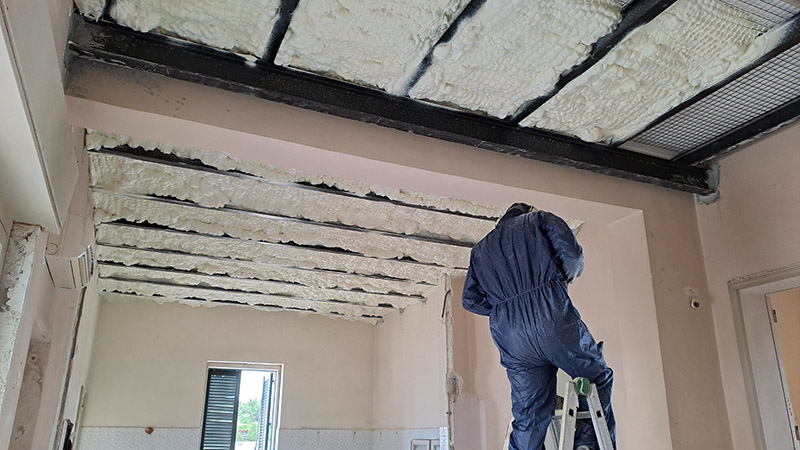 isolamento termico ed acustico per soffitto