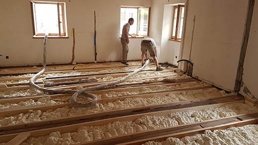 isolamento e ristrutturazione solaio in legno